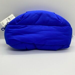 NWT Offline by Aerie Puffer Pouch Small Blue Nylon Makeup Travel Zip Bag